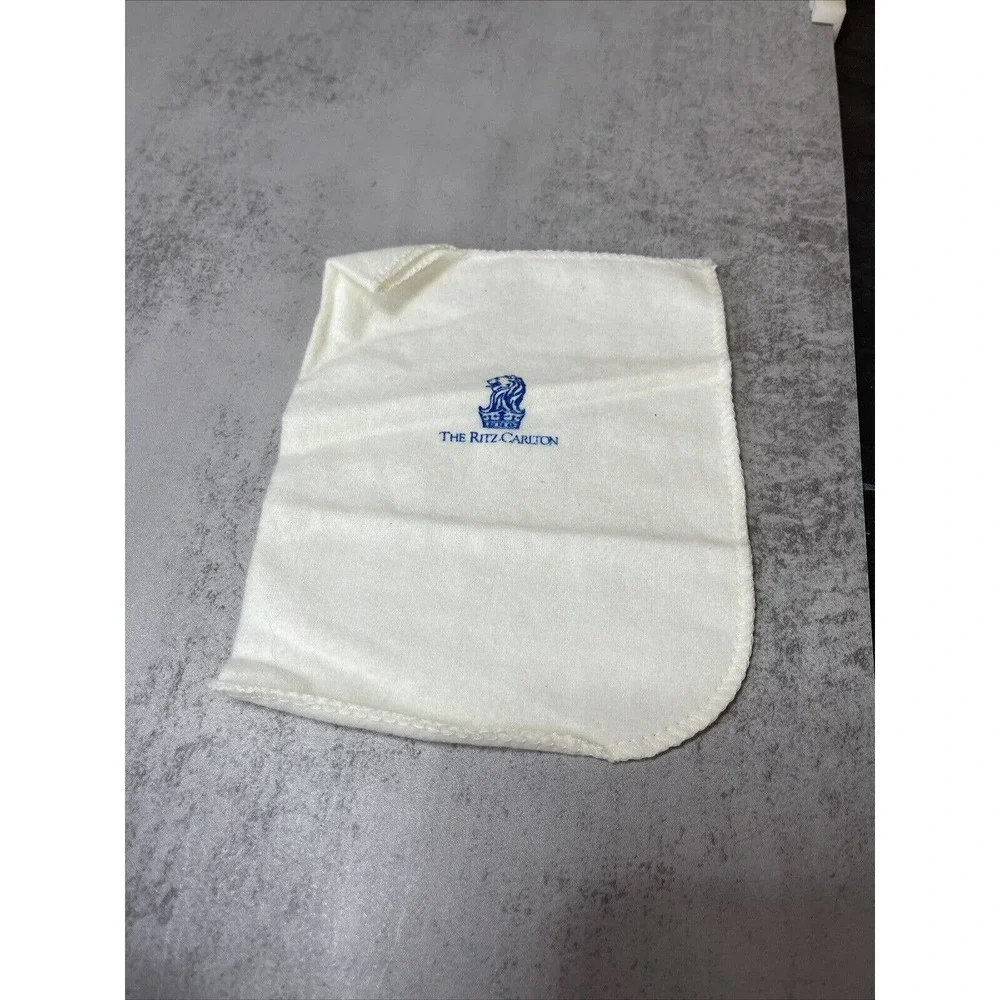 The Ritz-Carlton White Embroidered Wash Cloths - Set of 2